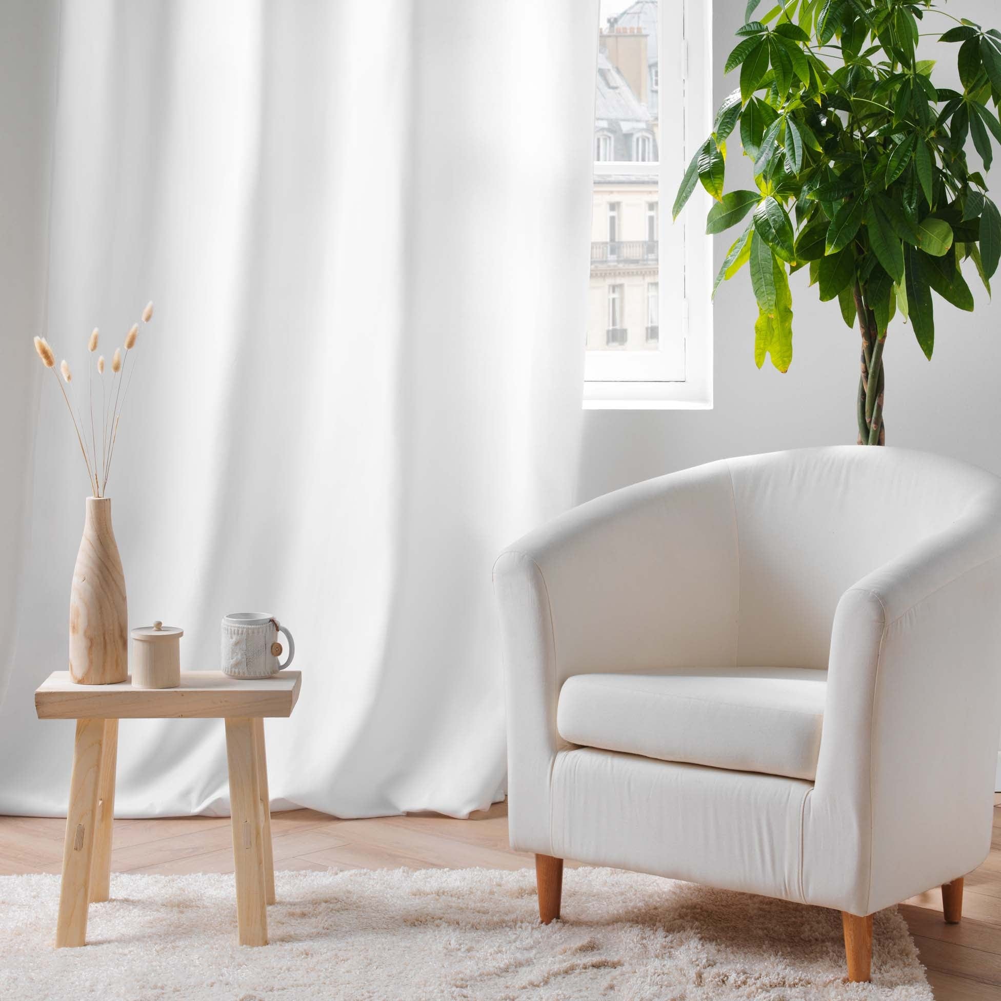 Draperie Micropolar Alb, 135 x 260 cm (2)