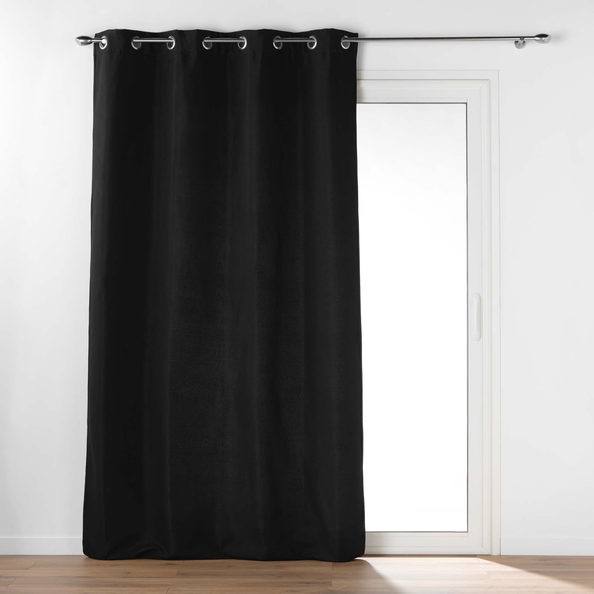 Draperie Micropolar Negru, 135 x 260 cm