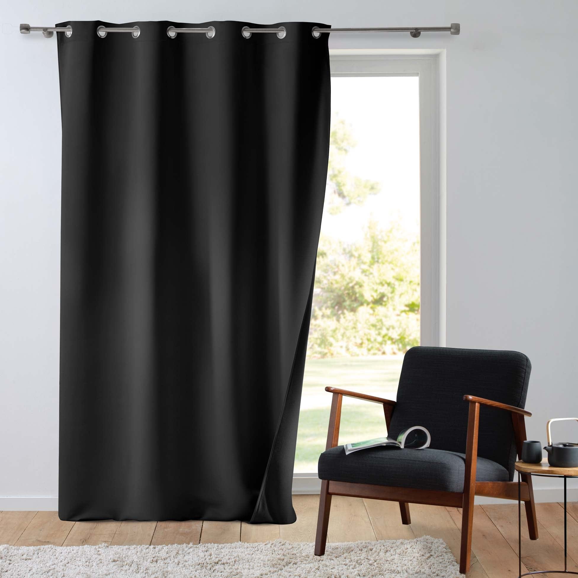 Draperie Micropolar Negru, 135 x 260 cm (1)
