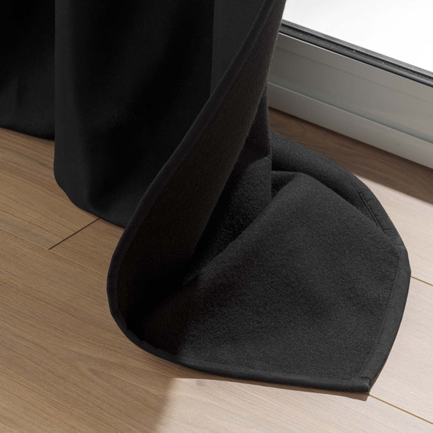 U10 Draperie Micropolar Negru, 135 x 260 cm