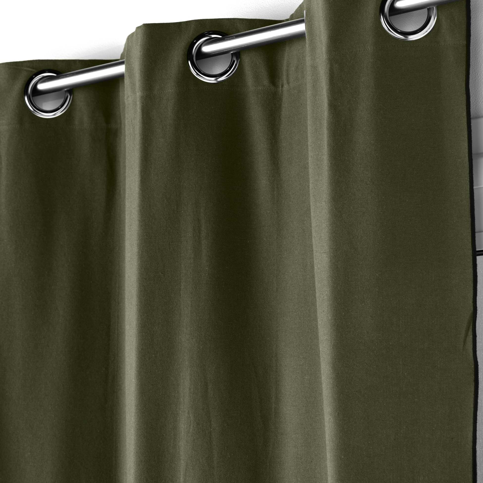 U10 Draperie Mistraline Kaki, 140 x 240 cm