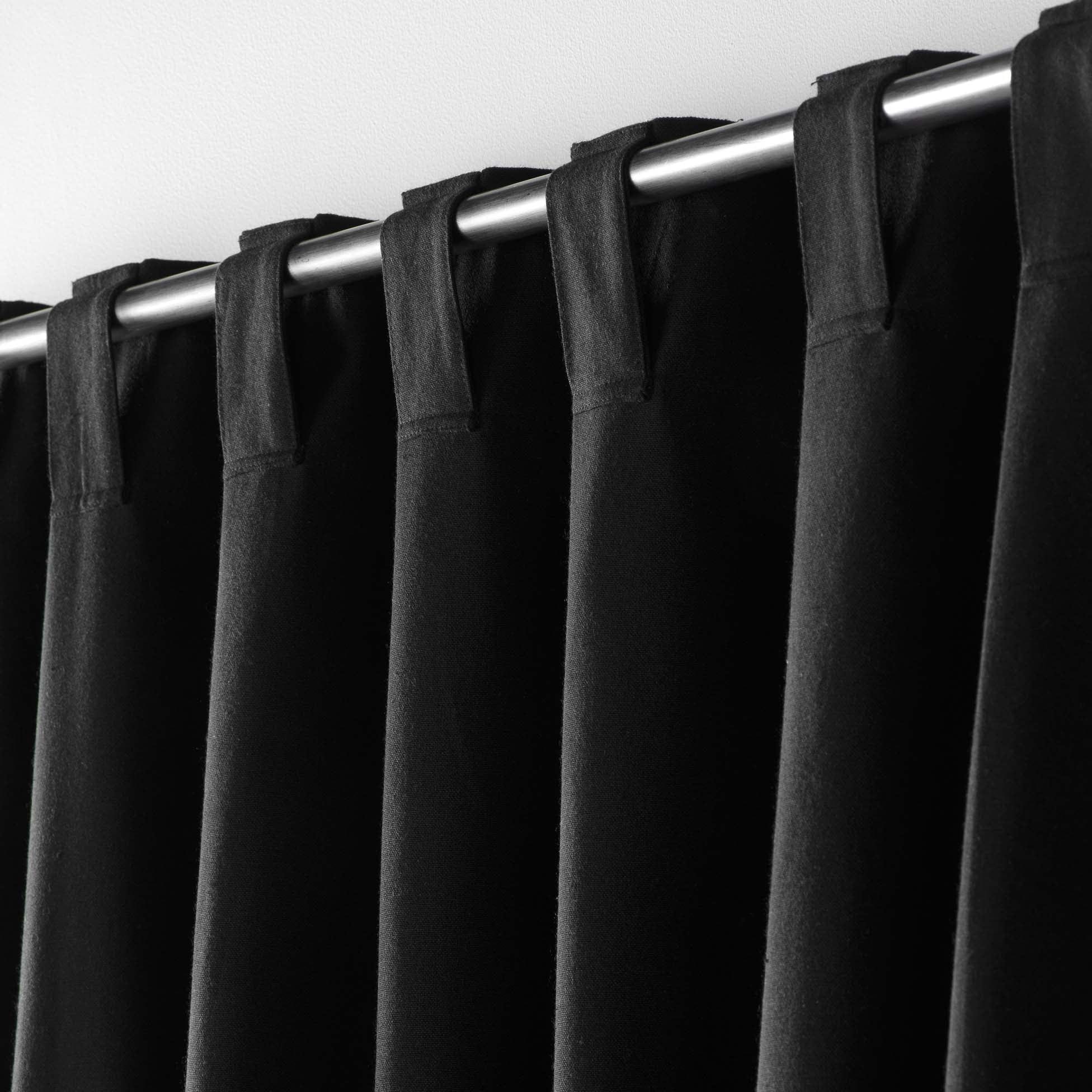 U10 Draperie Mistraline Negru, 140 x 240 cm