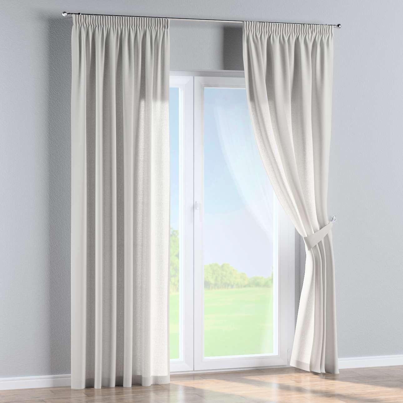 Draperie Nature Pencil Alb, 130 x 260 cm (2)