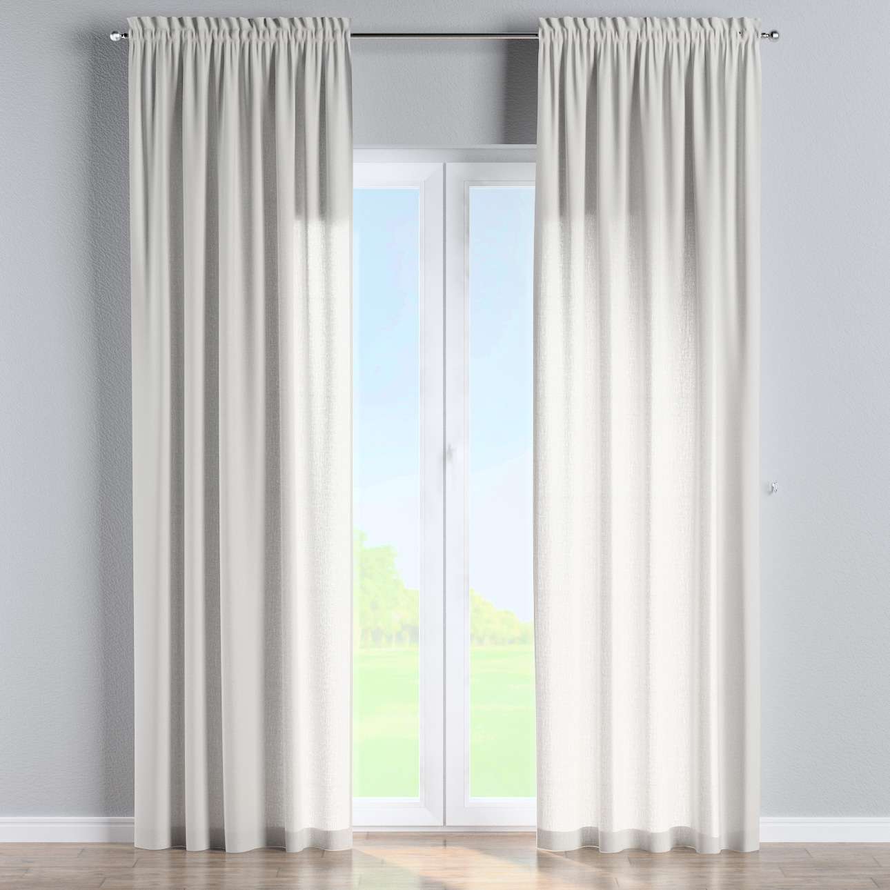 Draperie Nature Slot Alb, 130 x 260 cm (1)