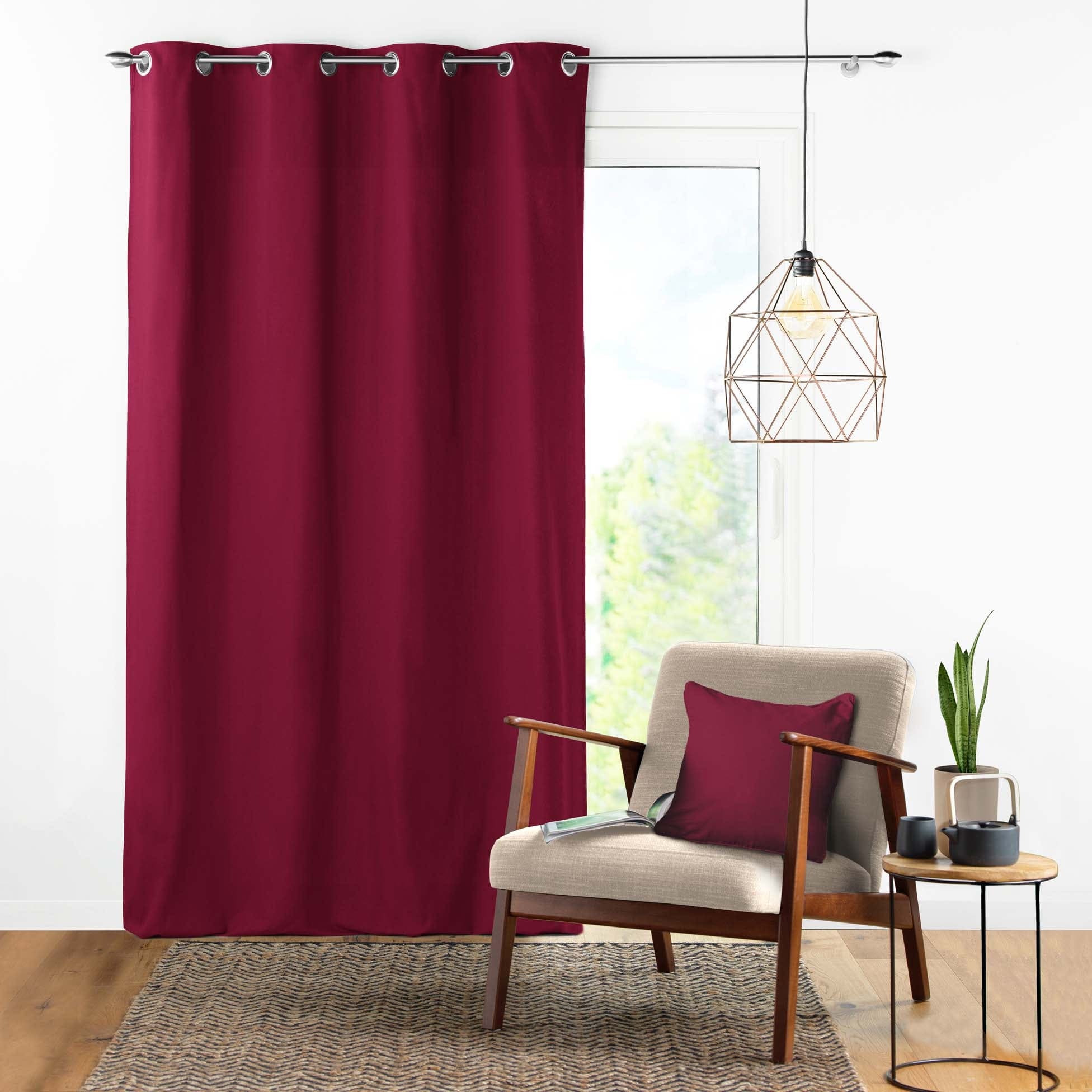 Draperie Panama Bordeaux, 140 x 240 cm (1)