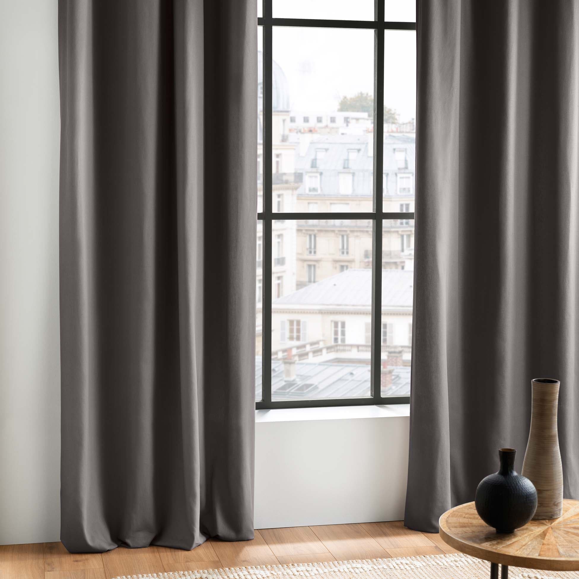 U10 Draperie Panama Grafit, 140 x 240 cm