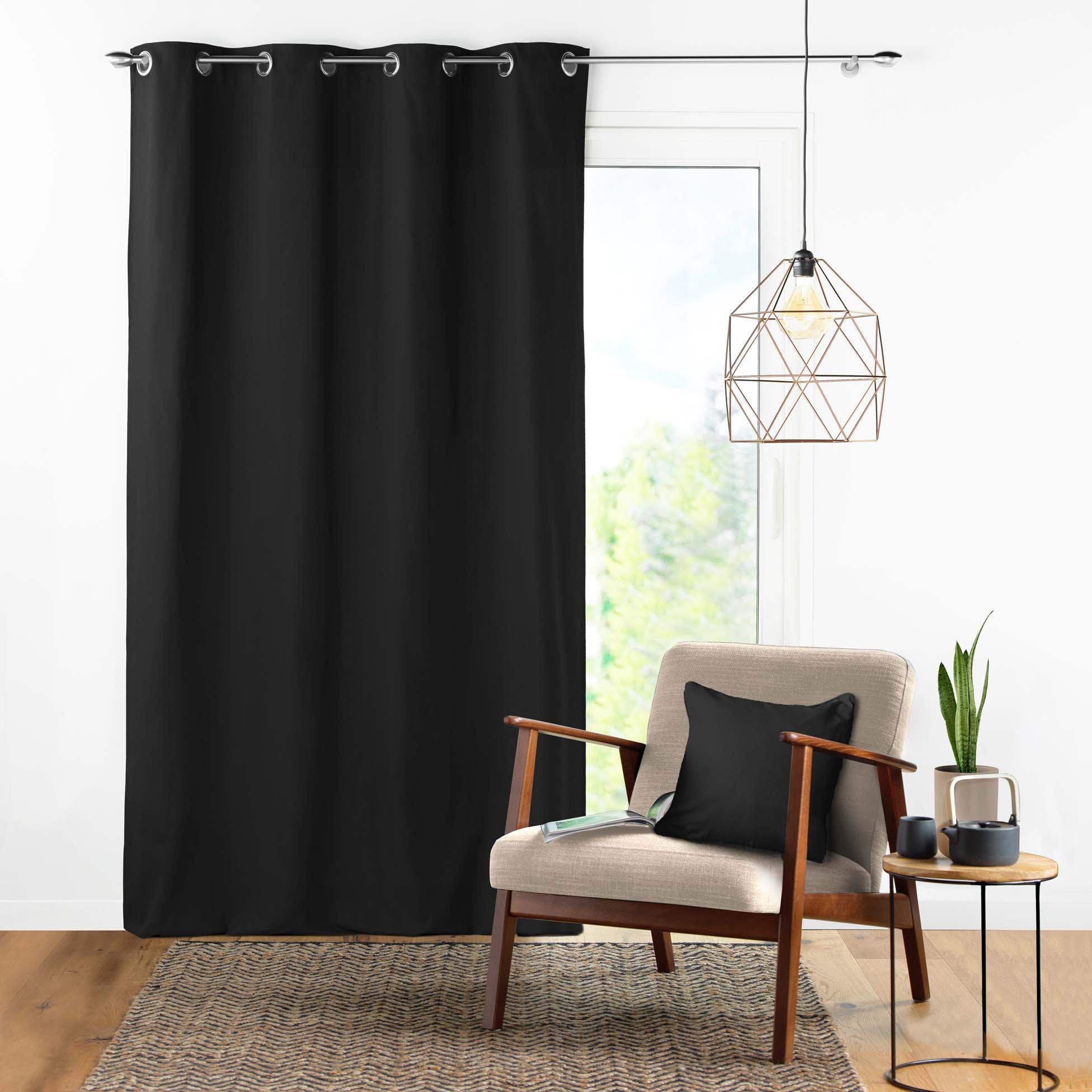 Draperie Panama Negru, 140 x 240 cm (1)