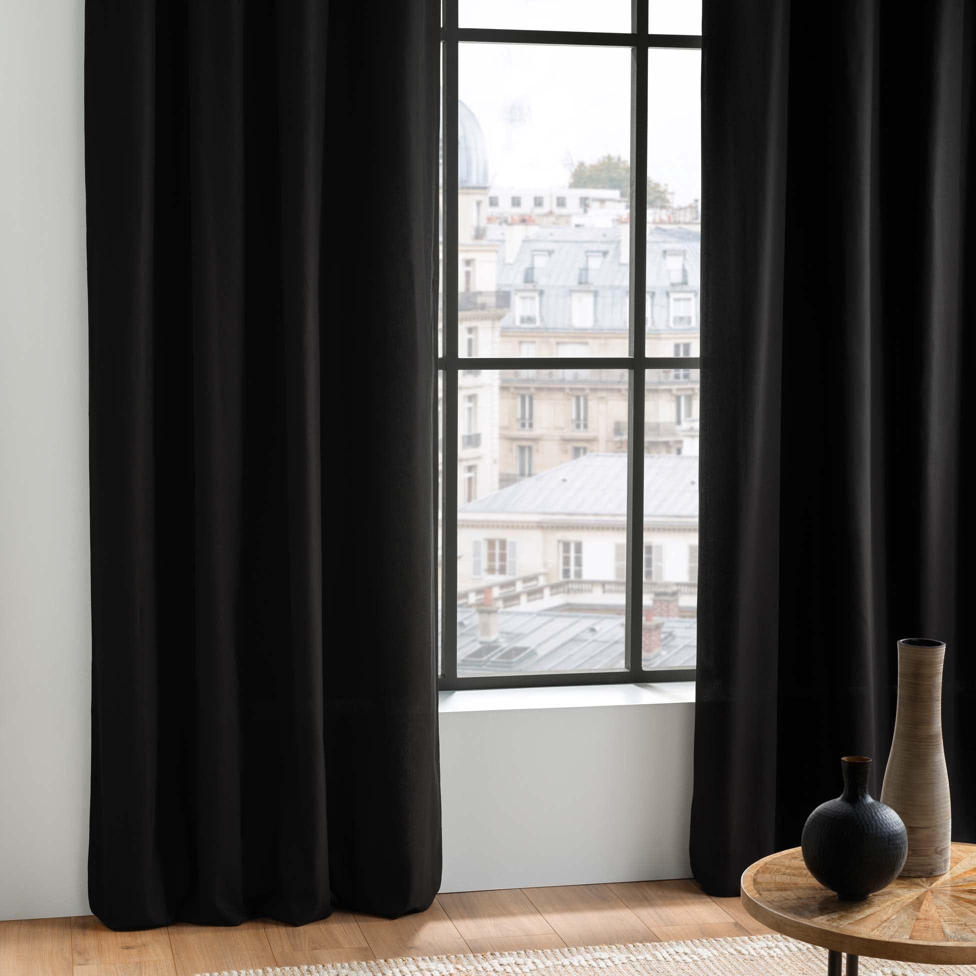 Draperie Panama Negru, 140 x 240 cm (6)