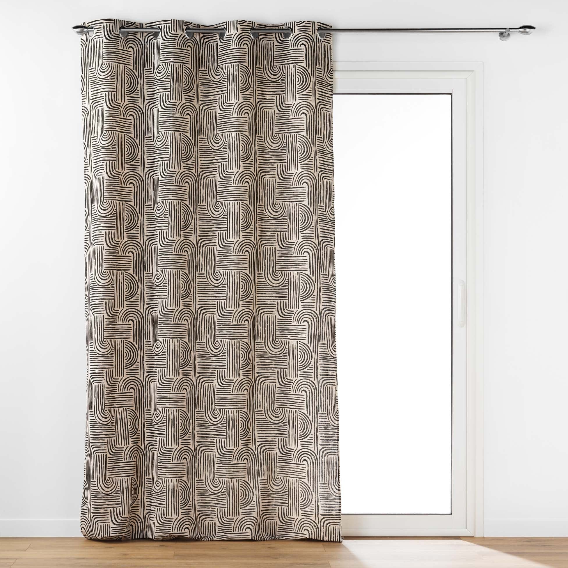 Draperie Pandore Negru, 140 x 240 cm