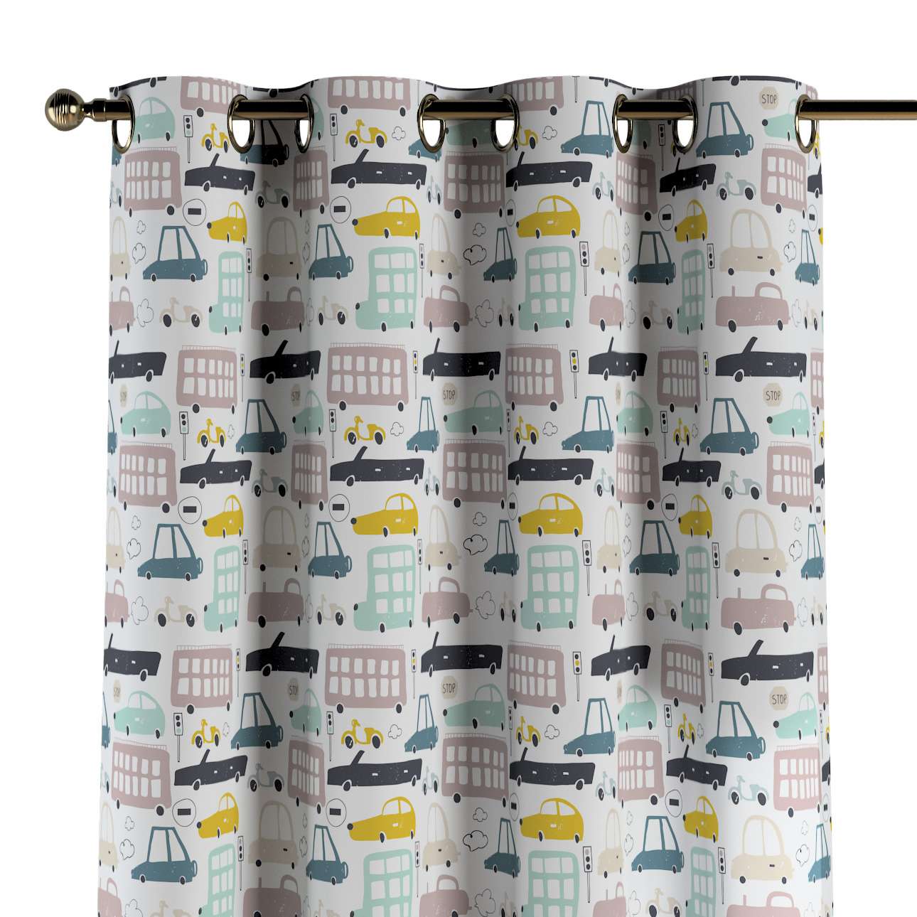 Draperie pentru copii, Magic Eyelet Cars, 130 x 260 cm