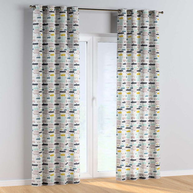 Draperie pentru copii, Magic Eyelet Cars, 130 x 260 cm (1)