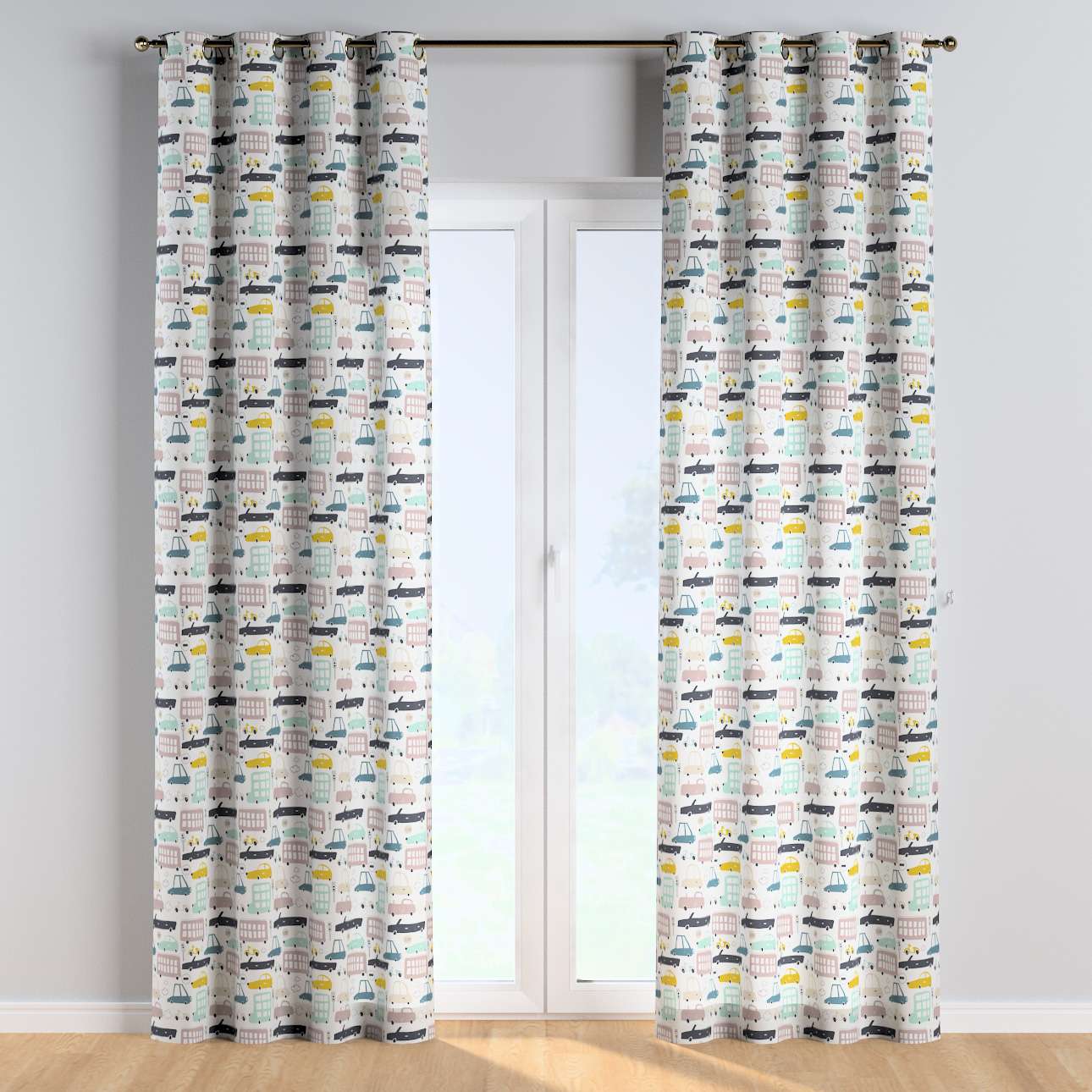 Draperie pentru copii, Magic Eyelet Cars, 130 x 260 cm (2)