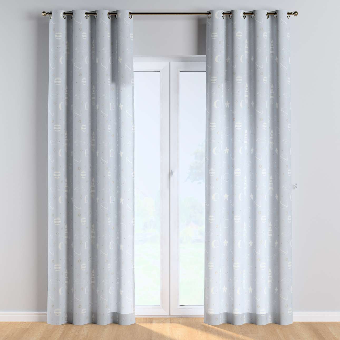 Draperie pentru copii, Magic Eyelet Cosmos, 130 x 260 cm (2)