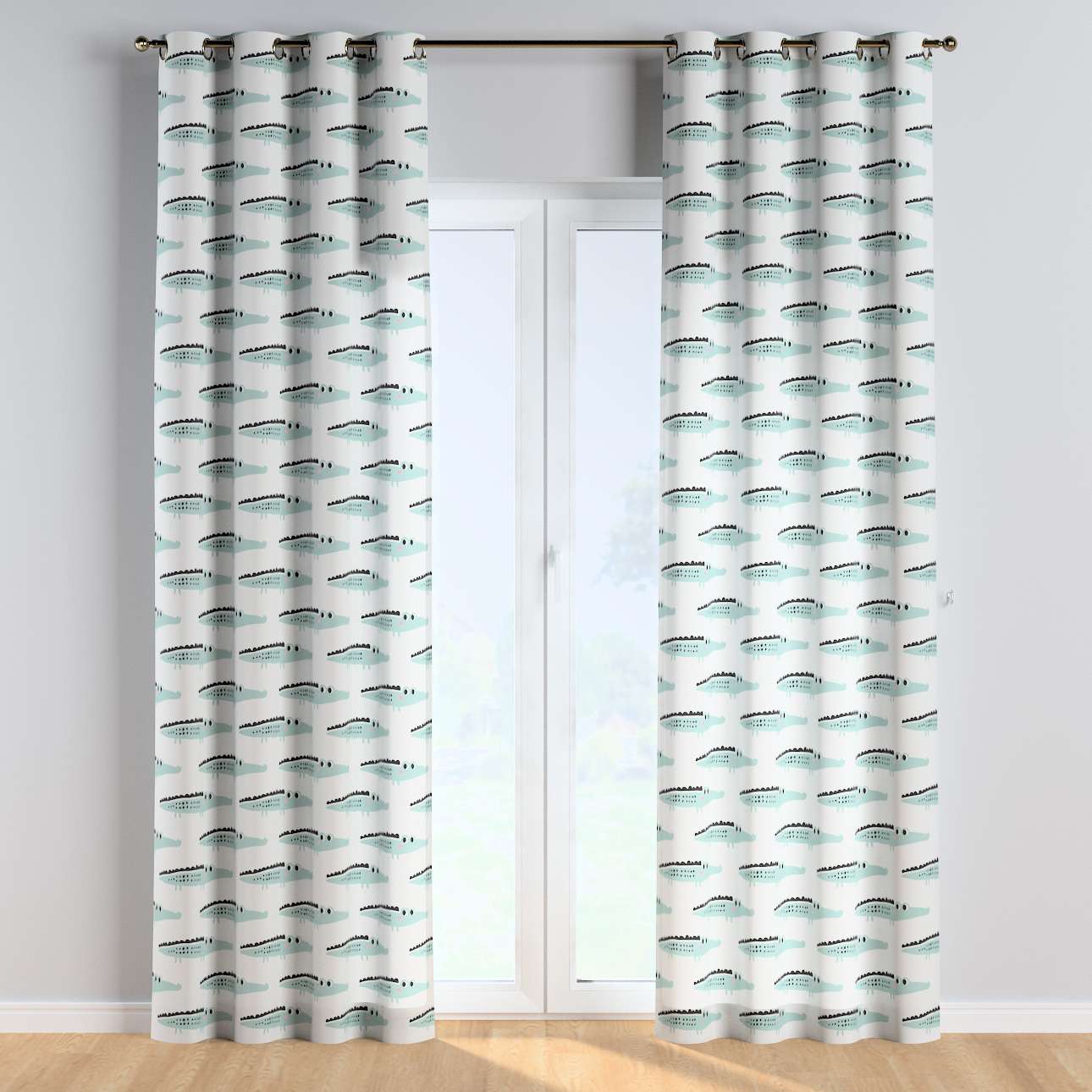 Draperie pentru copii, Magic Eyelet Crocodile, 130 x 260 cm (2)