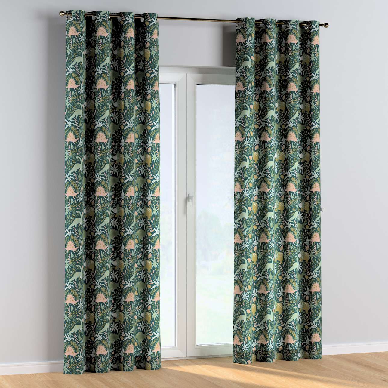 Draperie pentru copii, Magic Eyelet Dino, 130 x 260 cm (1)