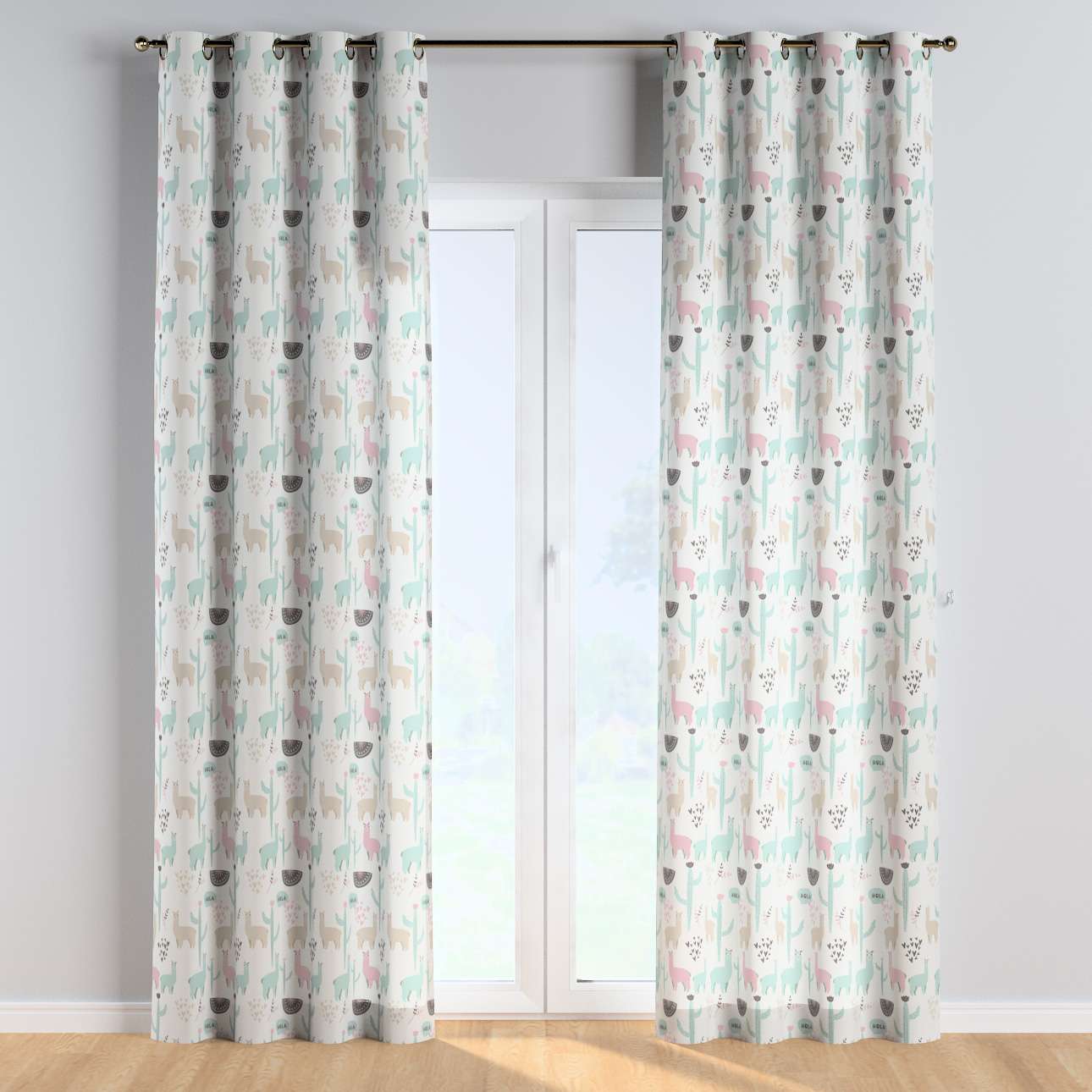 Draperie pentru copii, Magic Eyelet Llama, 130 x 260 cm (2)