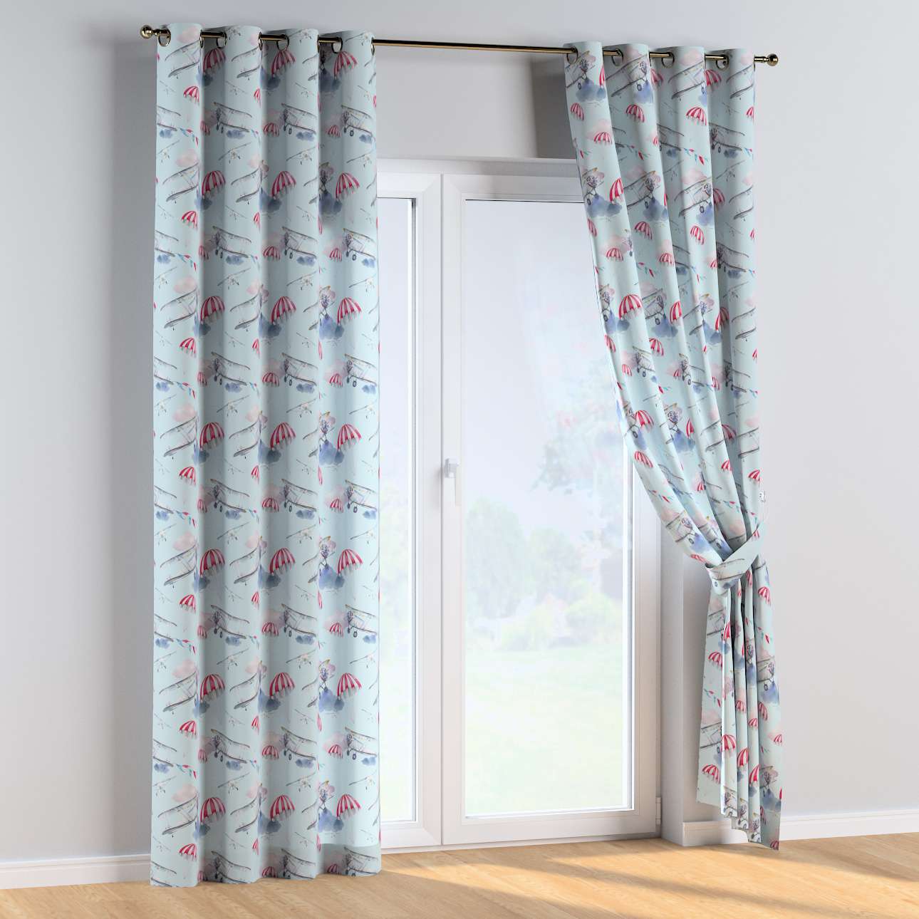 Draperie pentru copii, Magic Eyelet Planes, 130 x 260 cm (3)