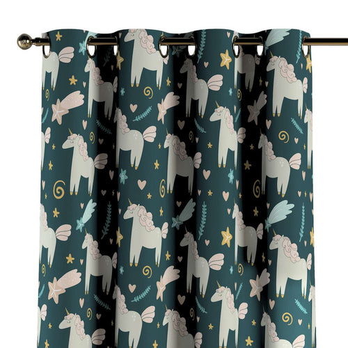 Draperie pentru copii, Magic Eyelet Unicorn, 130 x 260 cm
