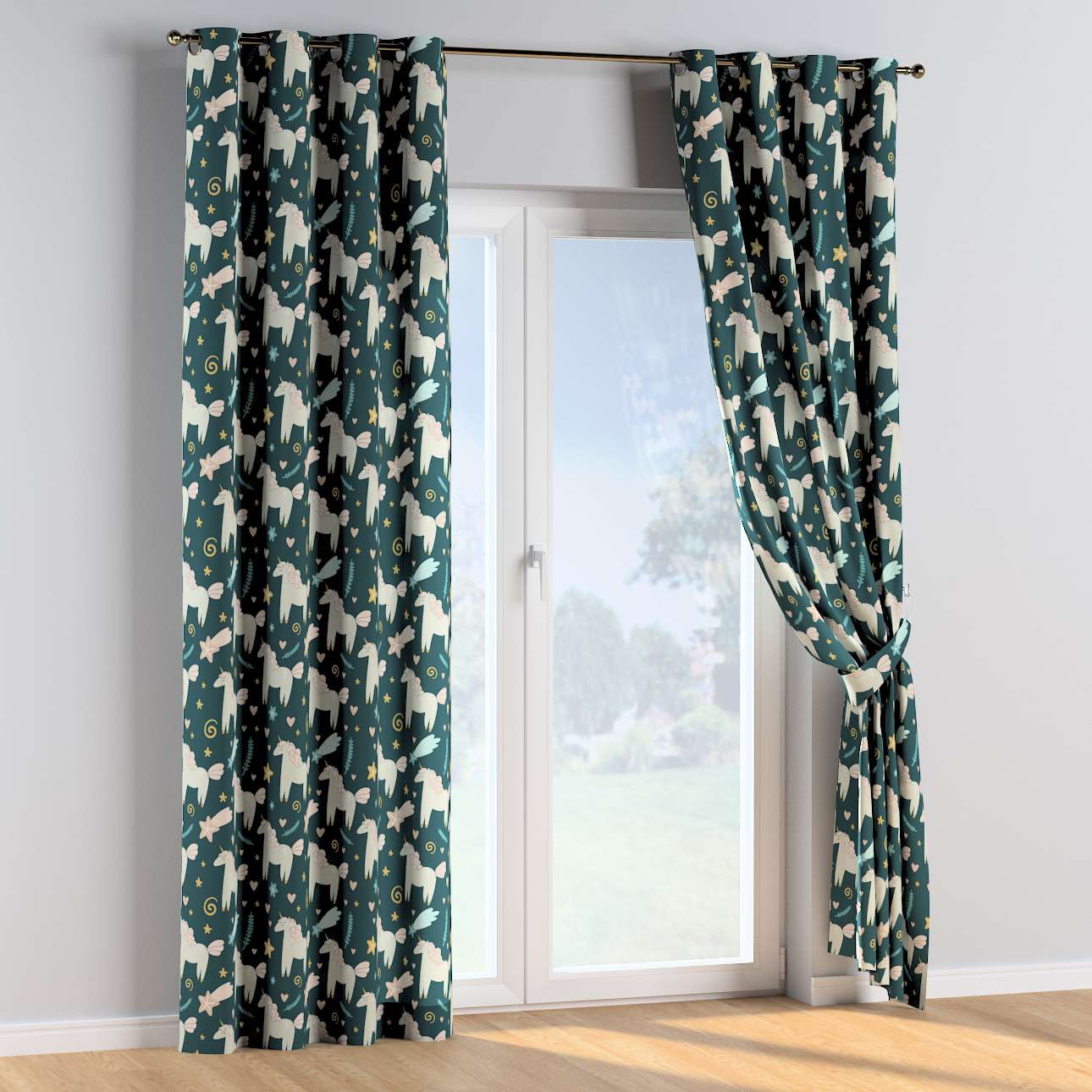 Draperie pentru copii, Magic Eyelet Unicorn, 130 x 260 cm (2)