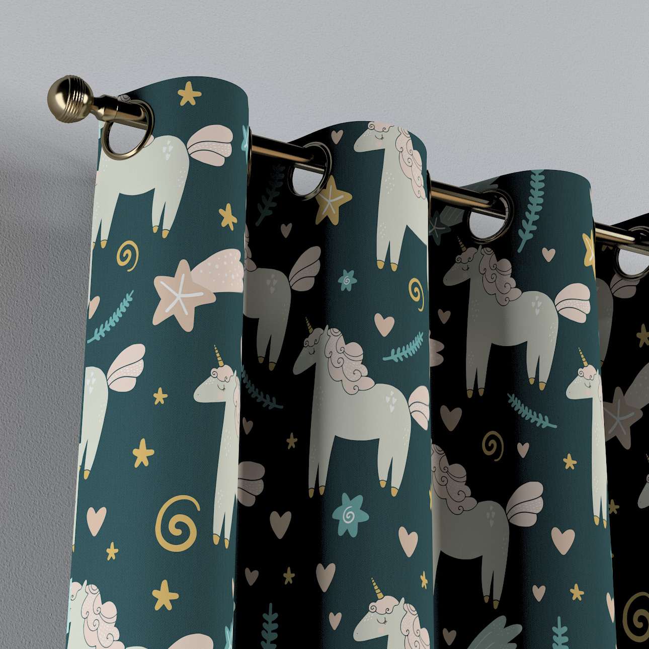 Draperie pentru copii, Magic Eyelet Unicorn, 130 x 260 cm (3)