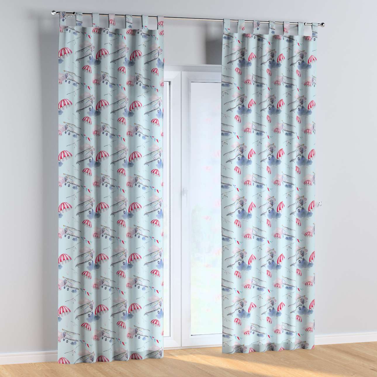 Draperie pentru copii, Magic Tab Planes, 130 x 260 cm (1)