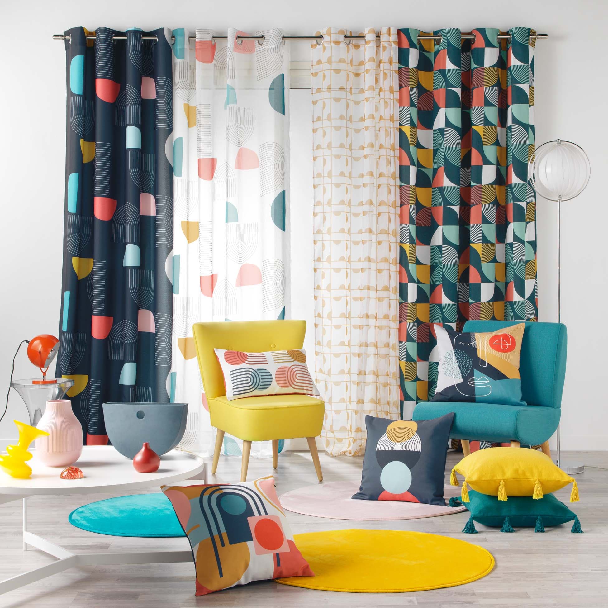 U10 Draperie Pop Art Bej, 140 x 260 cm