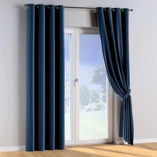 Draperie Posh Velvet Eyelet Albastru, 130 x 260 cm (3)