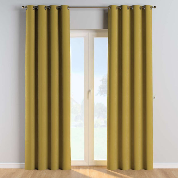 Draperie Posh Velvet Eyelet Verde, 130 x 260 cm (1)