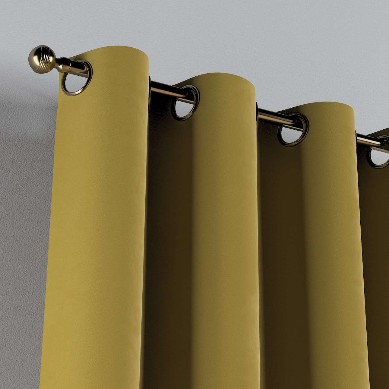 Draperie Posh Velvet Eyelet Verde, 130 x 260 cm (3)