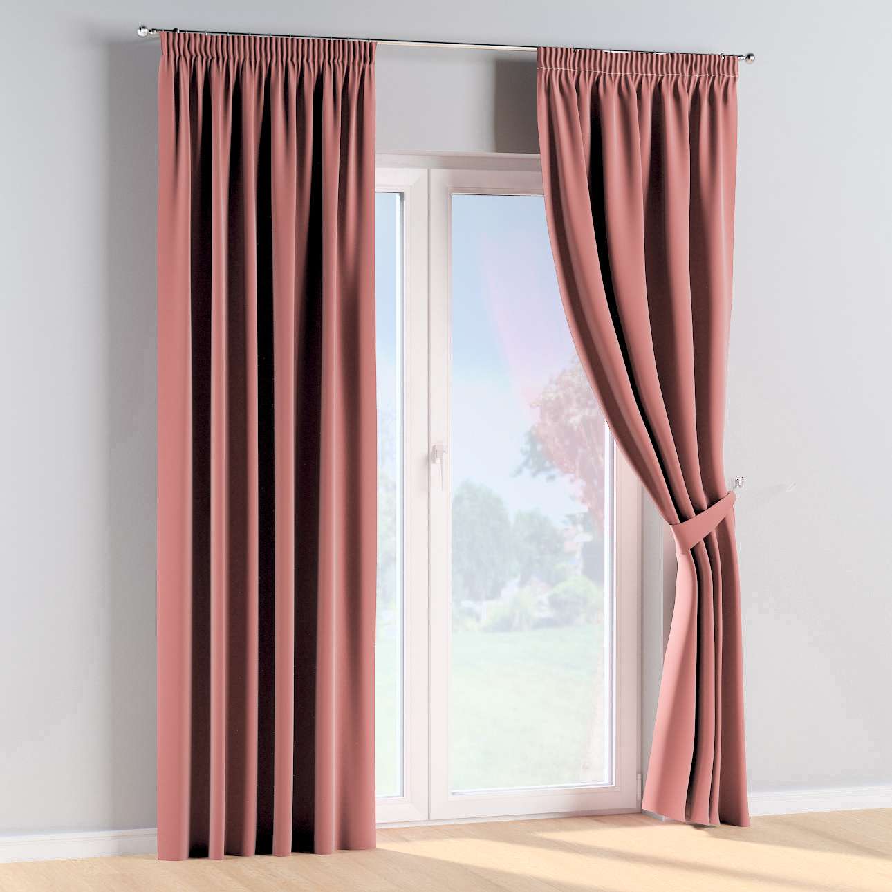 Draperie Posh Velvet Pencil Roz, 130 x 260 cm (3)