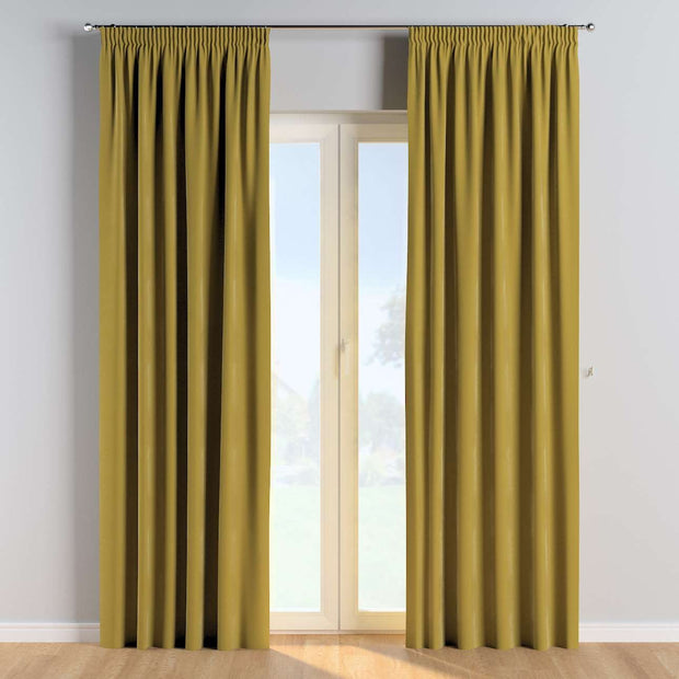 Draperie Posh Velvet Pencil Verde, 130 x 260 cm (1)