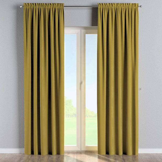 Draperie Posh Velvet Slot Verde, 130 x 260 cm (1)