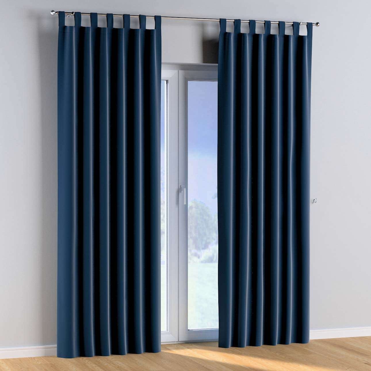 Draperie Posh Velvet Tab Albastru, 130 x 260 cm (1)