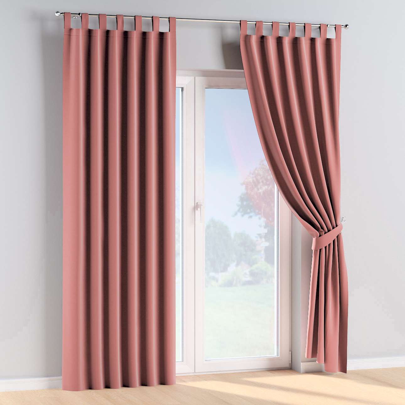 Draperie Posh Velvet Tab Roz, 130 x 260 cm (3)