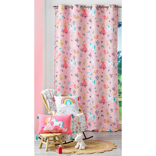 U10 Draperie Princesse Licorne Roz, 140 x 260 cm