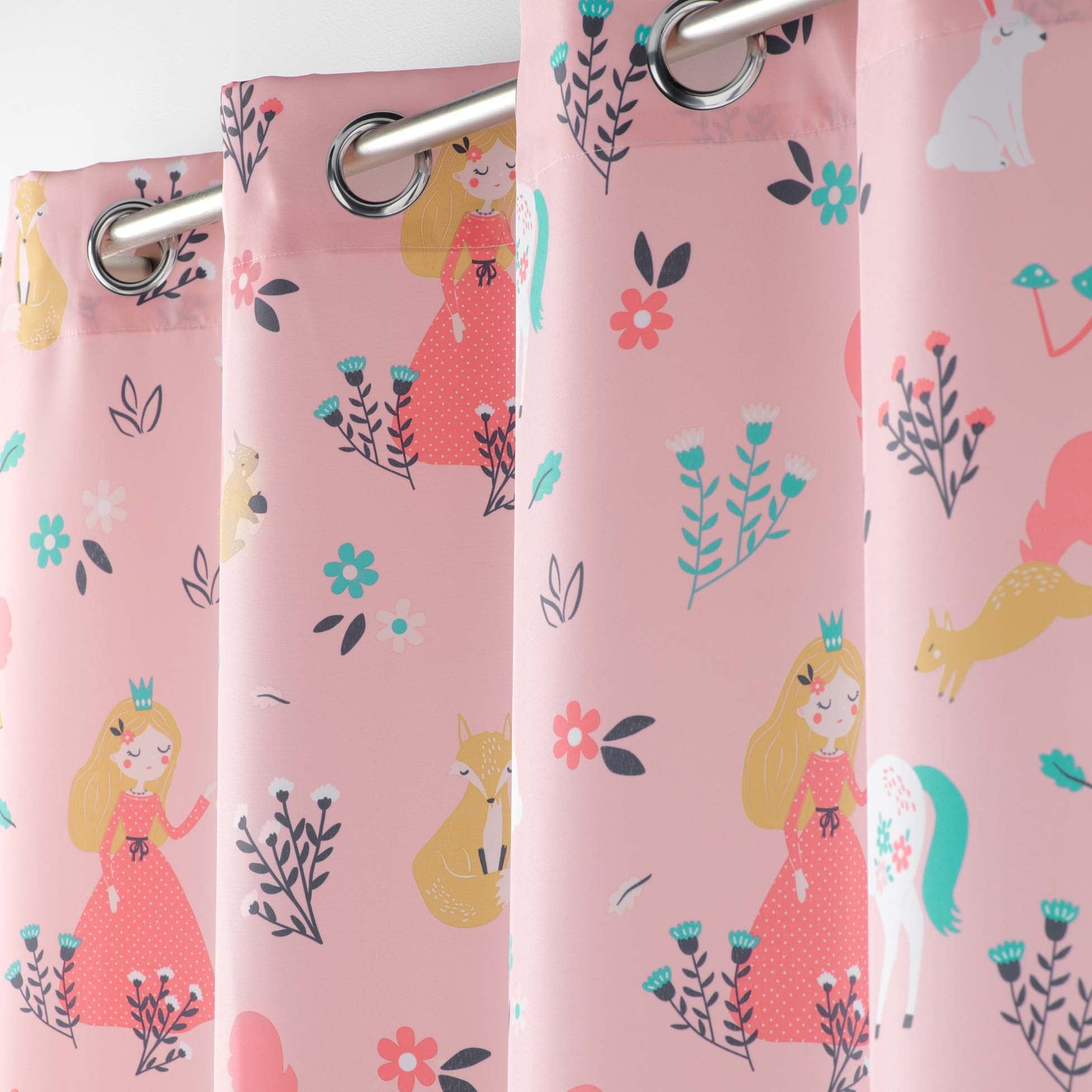 U10 Draperie Princesse Licorne Roz, 140 x 260 cm