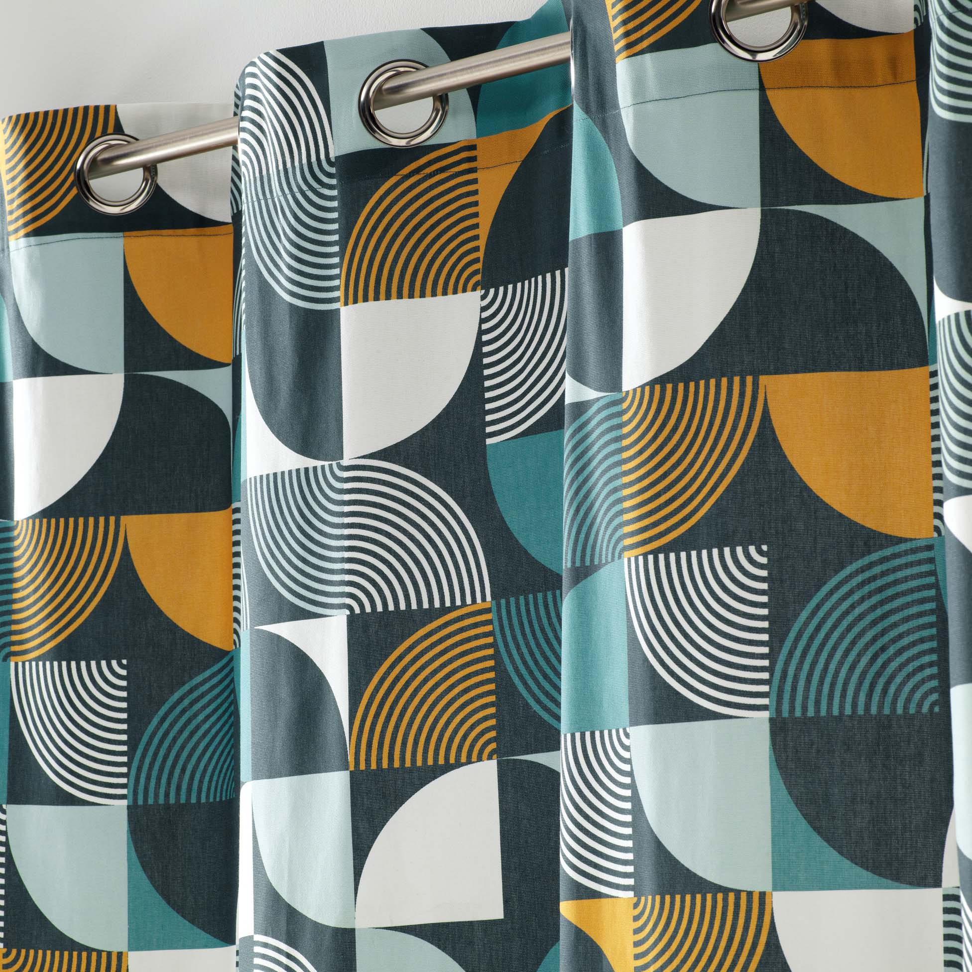 Draperie Rythmo Albastru Inchis, 140 x 240 cm (3)