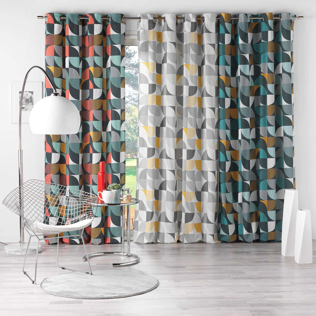 Draperie Rythmo Portocaliu, 140 x 240 cm (1)