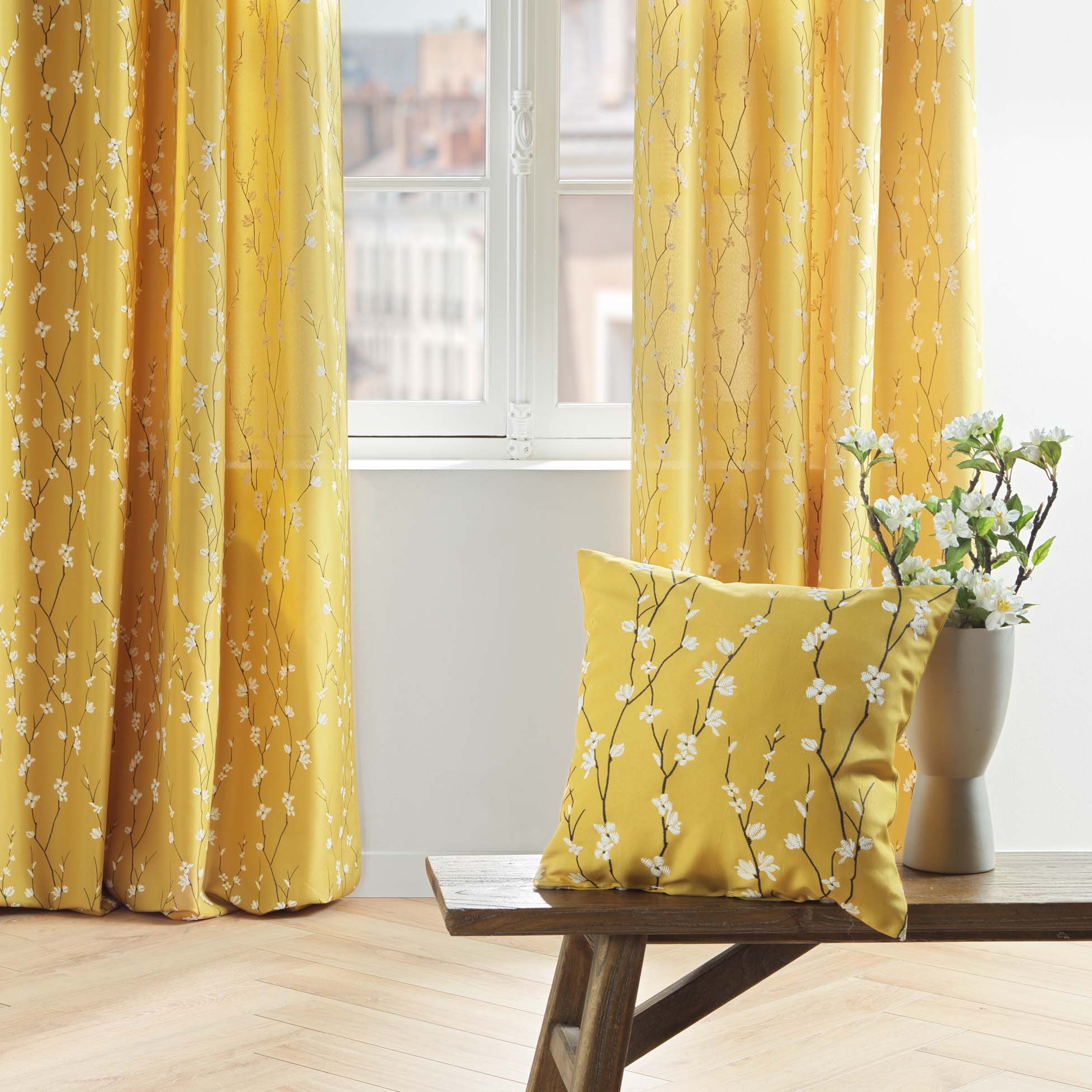 Draperie Sakura Galben, 140 x 260 cm (5)