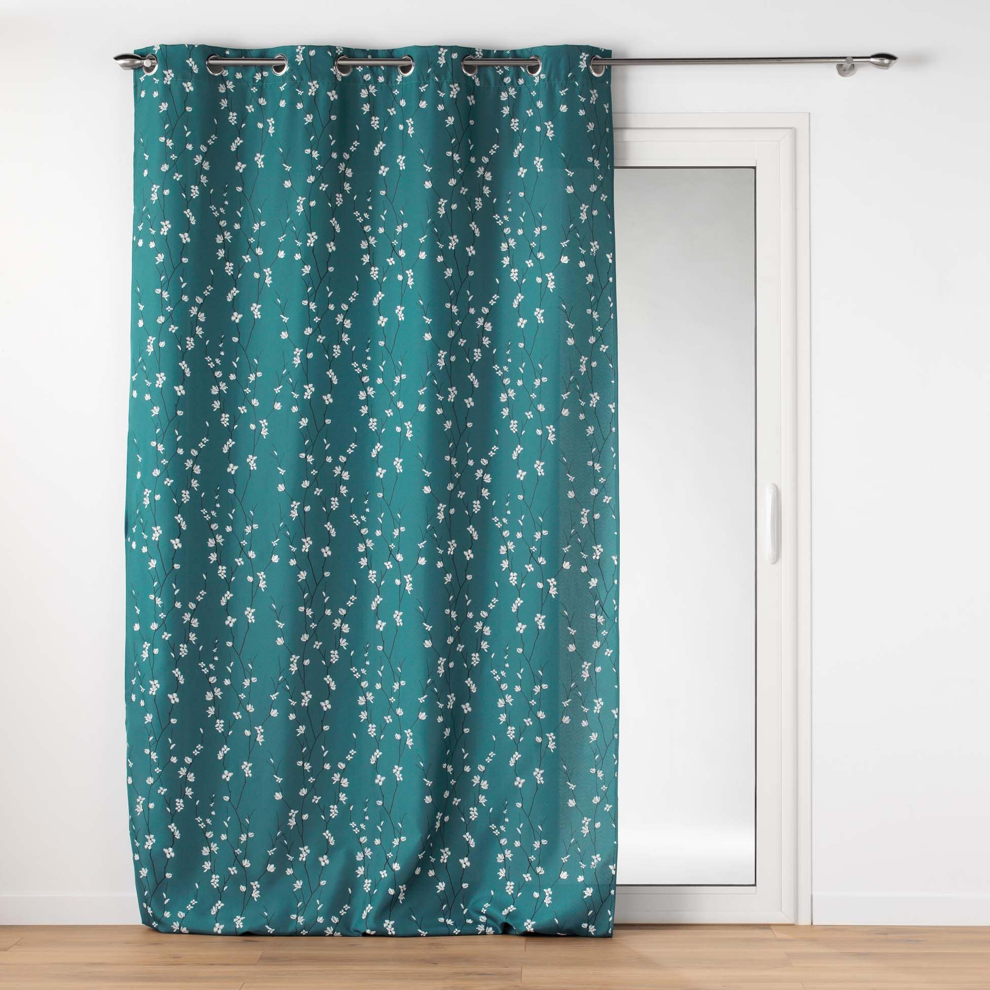 Draperie Sakura Verde, 140 x 260 cm