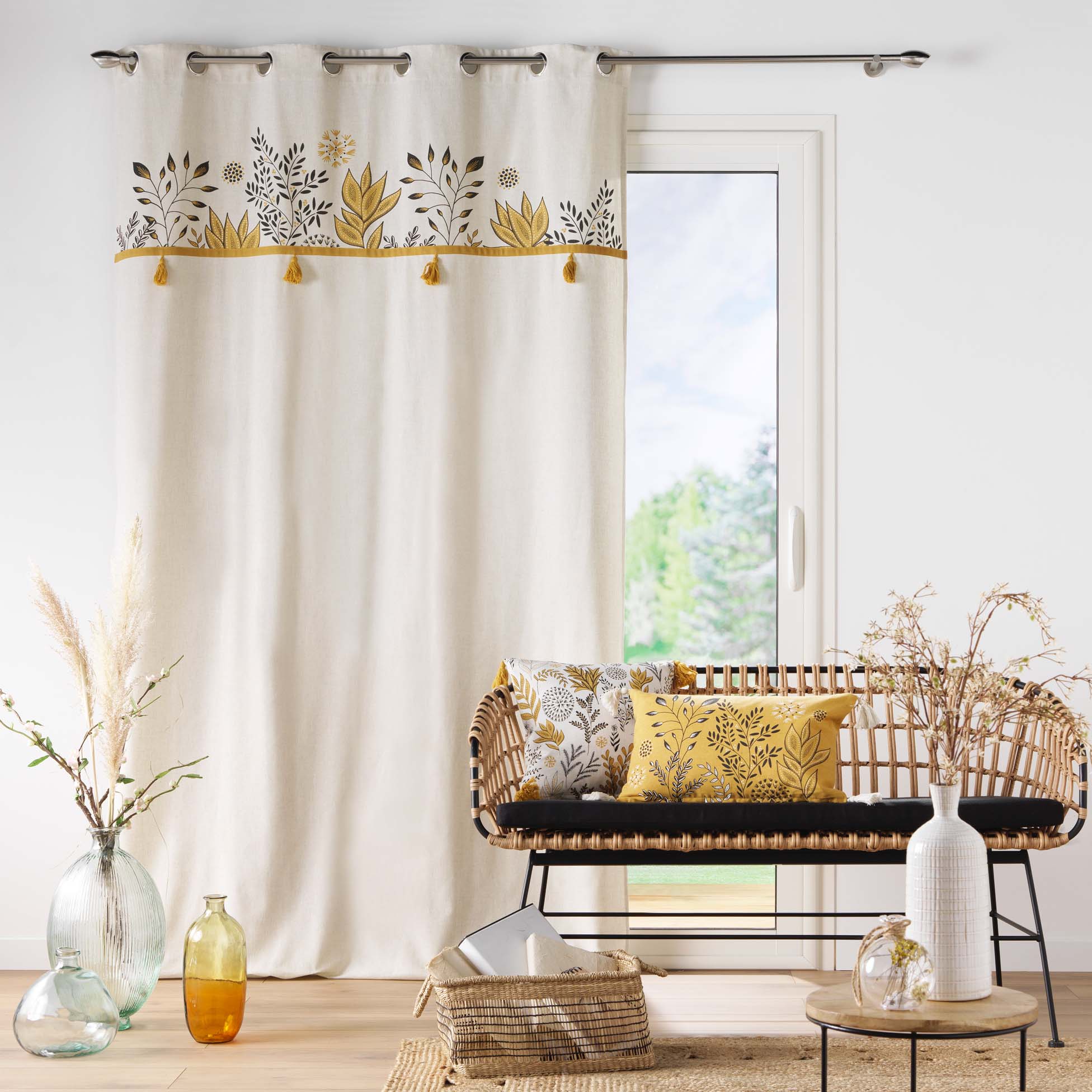 Draperie Suzanne Galben, 140 x 240 cm (1)