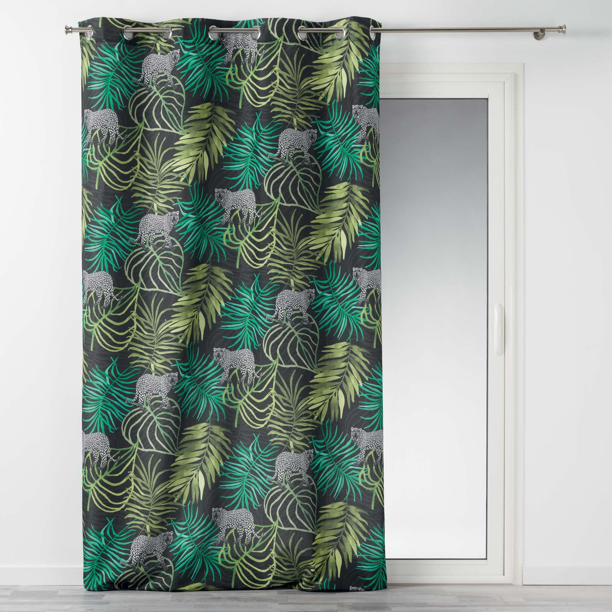 U10 Draperie Tropical Green Bej, 140 x 260 cm