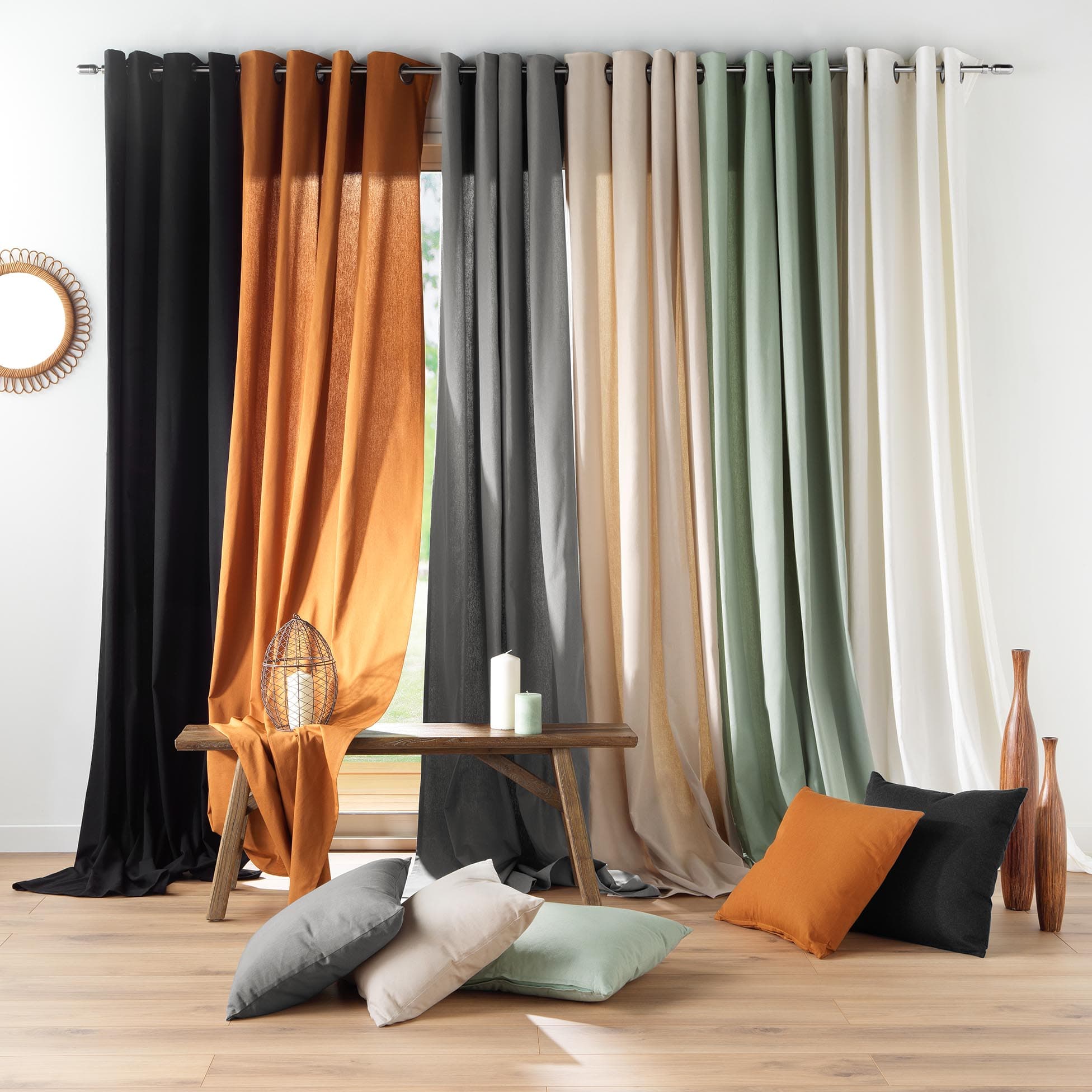 U10 Draperie Twily Camel, 135 x 260 cm