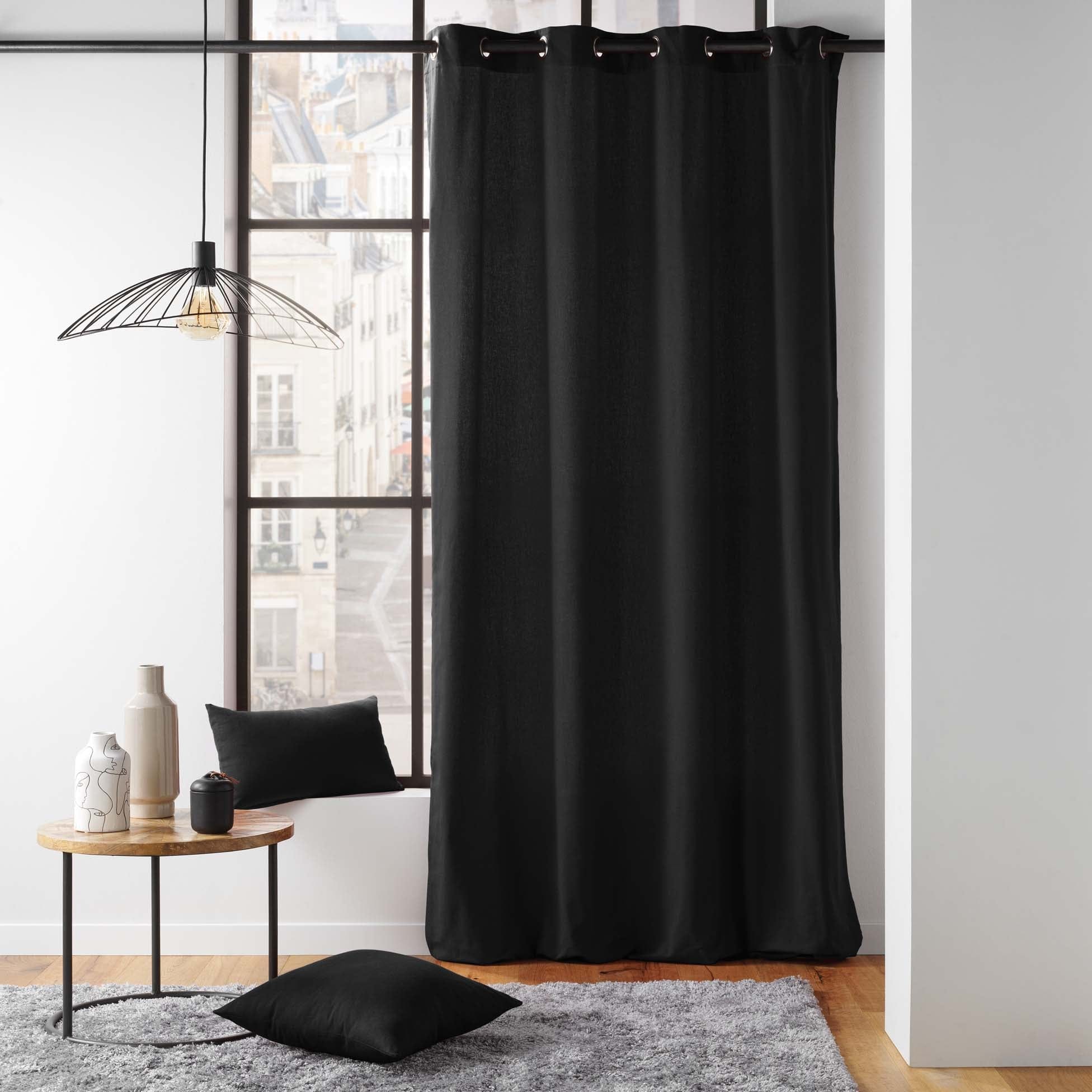 U10 Draperie Twily Negru, 135 x 260 cm