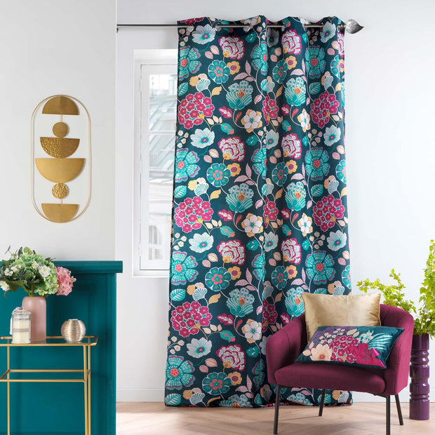 Draperie Winteria Albastru Inchis, 140 x 260 cm (1)