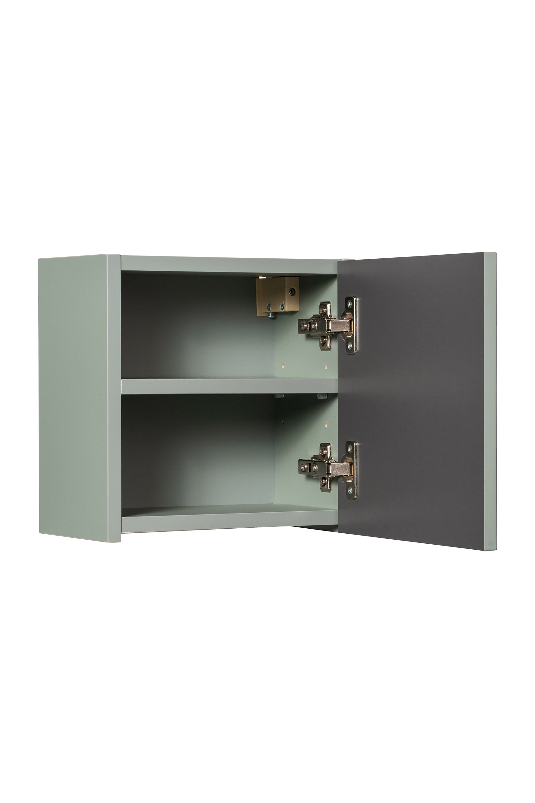 Dulap baie suspendat cu 1 usa, Line Verde, l30xA18,9xH30 cm (2)