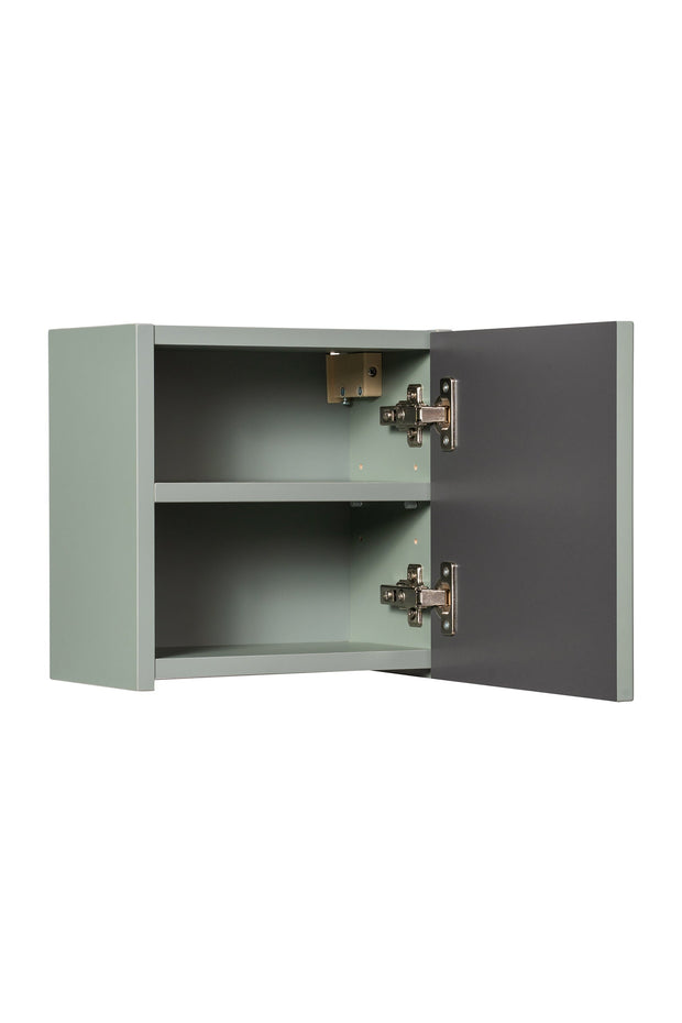 Dulap baie suspendat cu 1 usa, Line Verde, l30xA18,9xH30 cm (2)