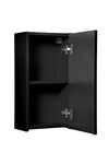 Dulap baie suspendat cu 1 usa, Nova Negru, l30xA18,9xH57 cm (2)