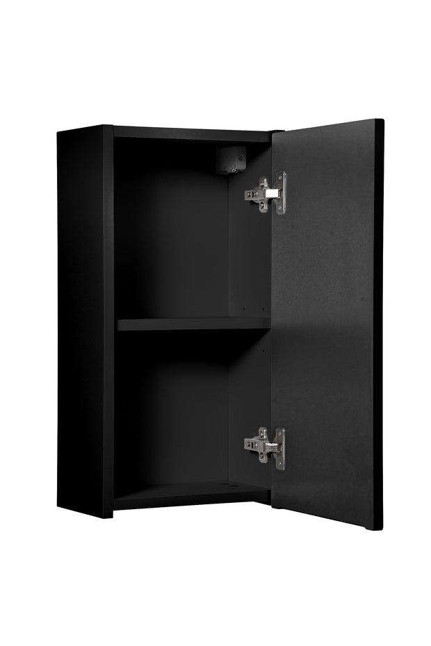 Dulap baie suspendat cu 1 usa, Nova Negru, l30xA18,9xH57 cm (2)