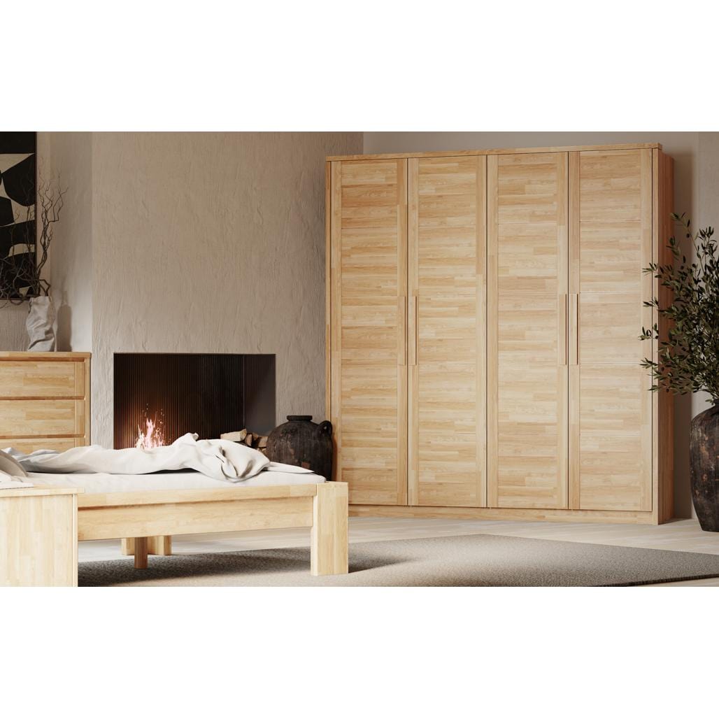 Olivia Living Dulap din lemn cu 2 usi, Timo 2T WG Oil Stejar, l104,6xA65xH220 cm